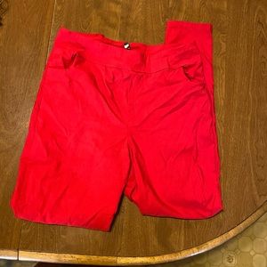 Women’s Stretchy Red Pants | 1X